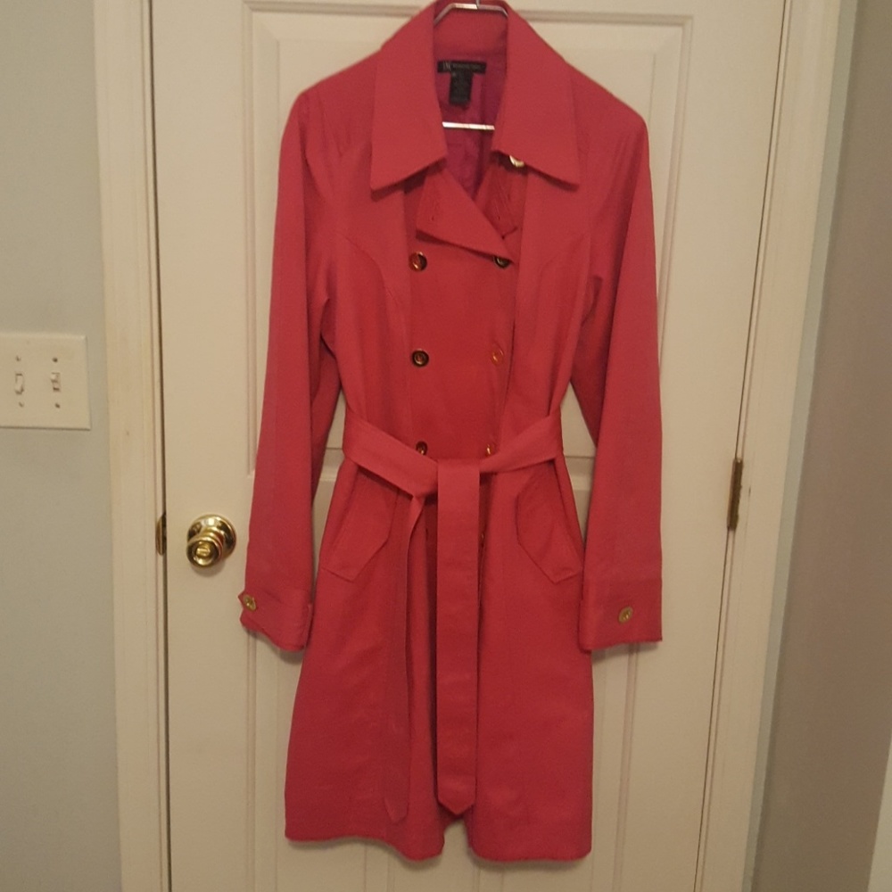 Hot Pink INC Trench Coat